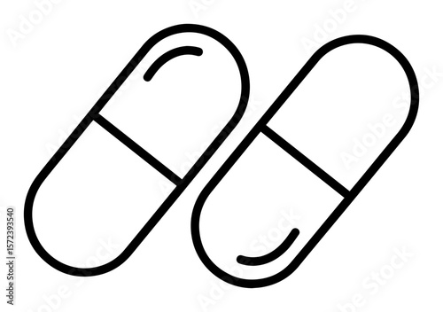 capsule pills icon medical pharmaceutical vector illustration