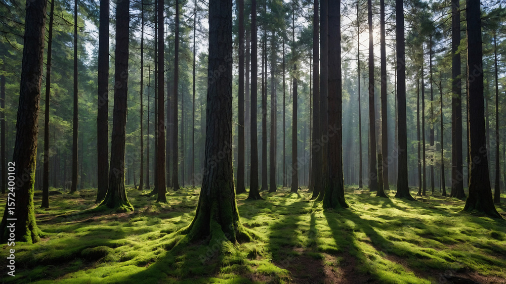 Fototapeta premium morning in the forest
