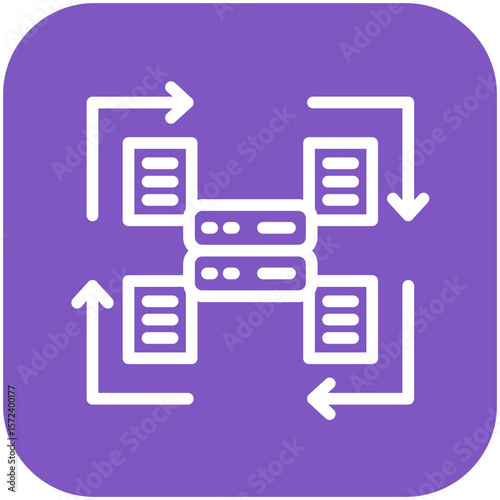 Clockwise Flow Chart Icon