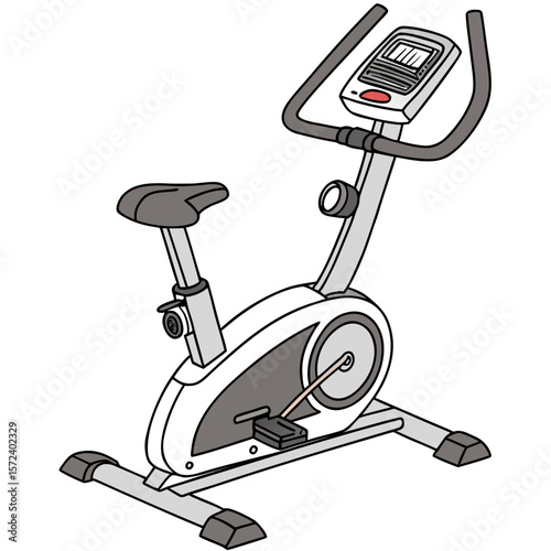 Stationary exercise bike with console stationary bike