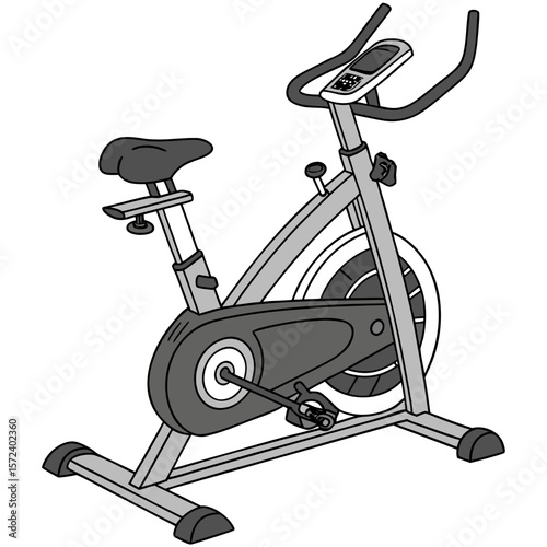 Stationary exercise bike with digital display stationary bike