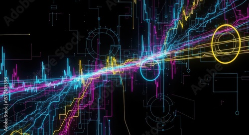 Futuristic Tech Background – Digital Abstract Design for Technology Concepts