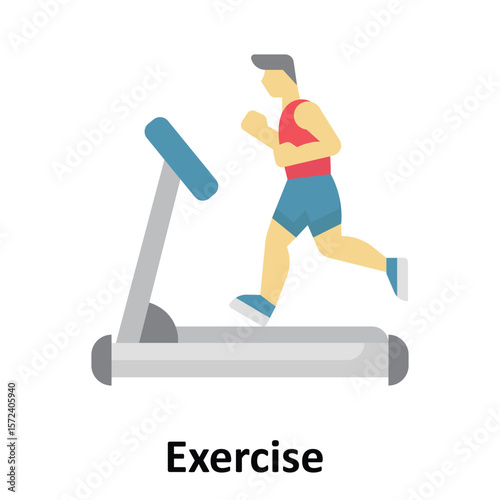 Exercise bike Vector Icon which can easily modify or edit