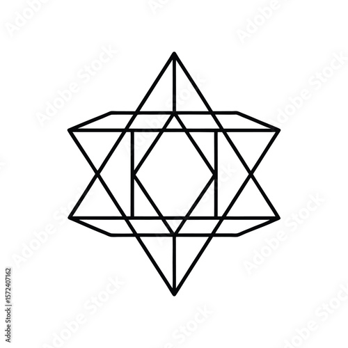 sacred geometric symbol line art