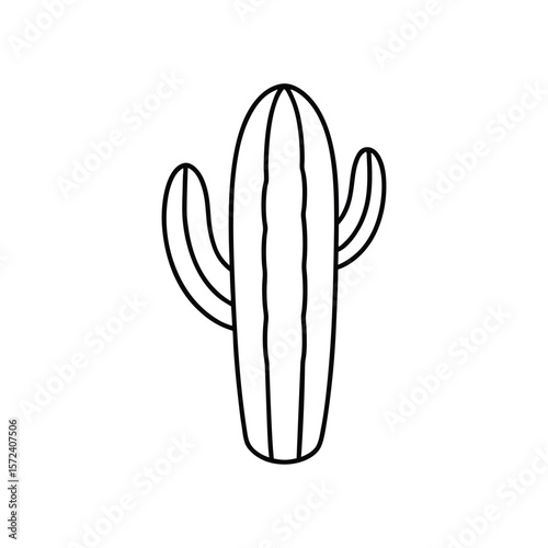cactus line art