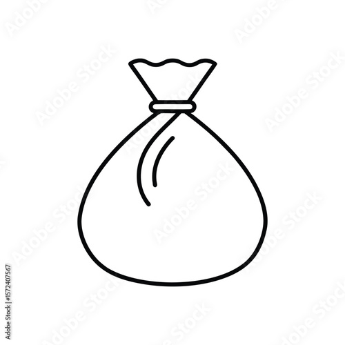 money bag line art