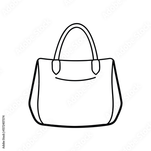 bag line art