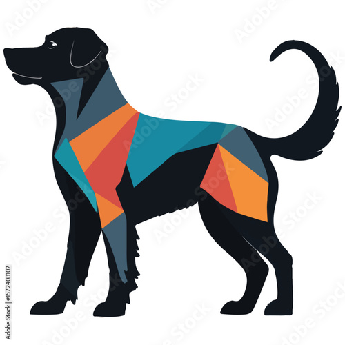 vector illustration of a dog