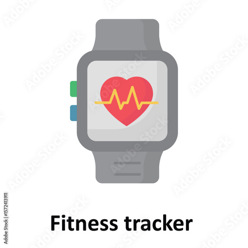 Fitness tracker Vector Icon which can easily modify or edit
