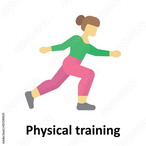 Physical training Vector Icon which can easily modify or edit