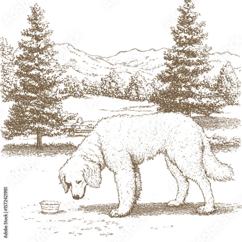 White lambs graze in a snowy winter field, resembling small, woolly polar bears in nature's embrace