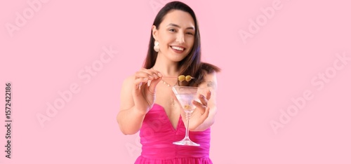 Beautiful young woman with ...