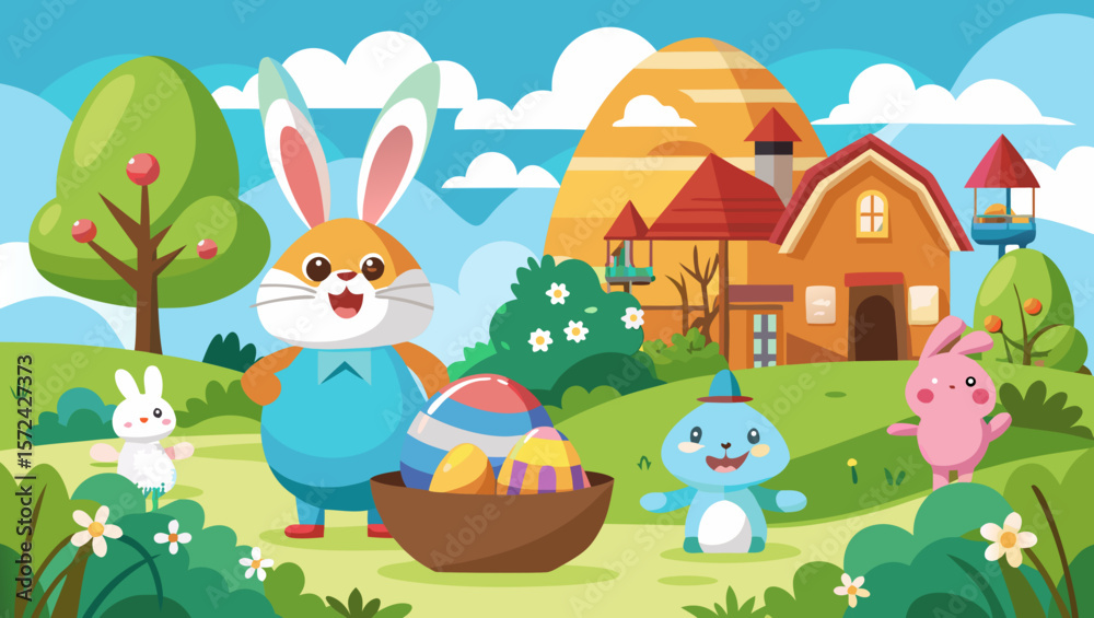 Naklejka premium Vector art of this modern abstract background showcases a smooth gradient of pastel colors, creating a soft and blurred effect