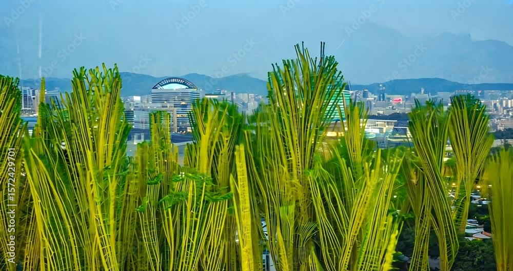 green grass and blue sky