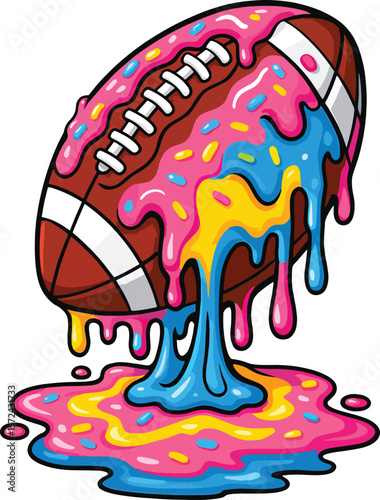 Ice Cream Drip Football