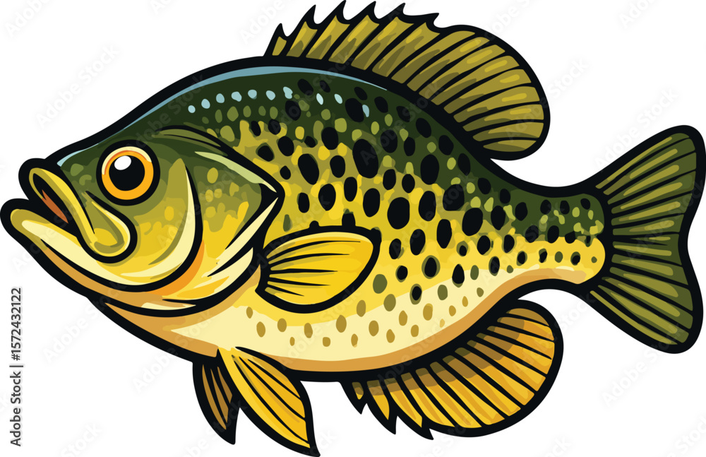 Fototapeta premium Lively Crappie Fish
