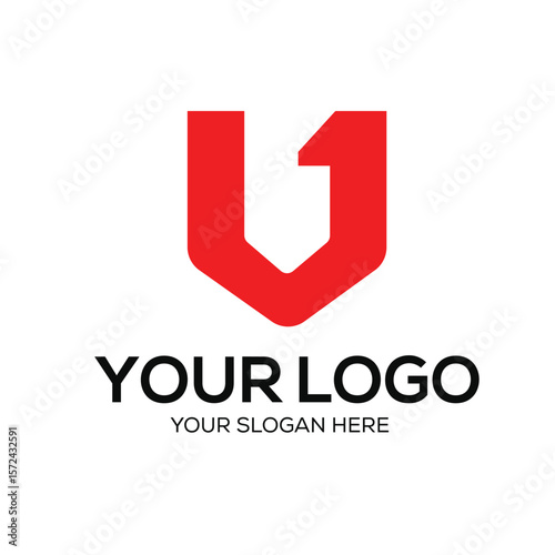 U letter business logo design