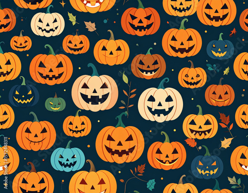 halloween seamless background