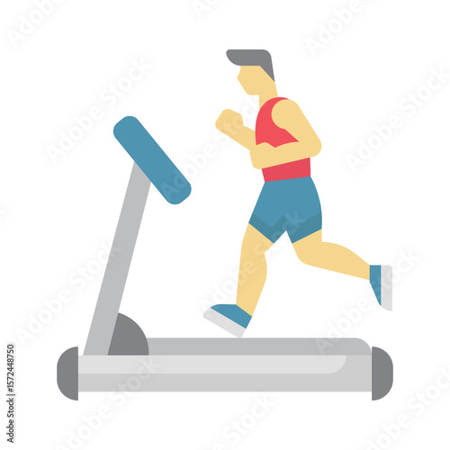Exercise bike Vector Icon which can easily modify or edit