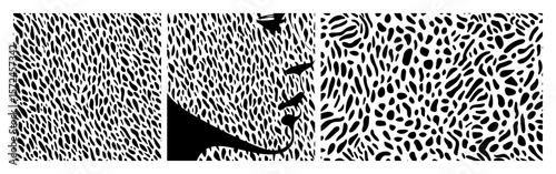 organic droplet texture set seamless grain pattern background