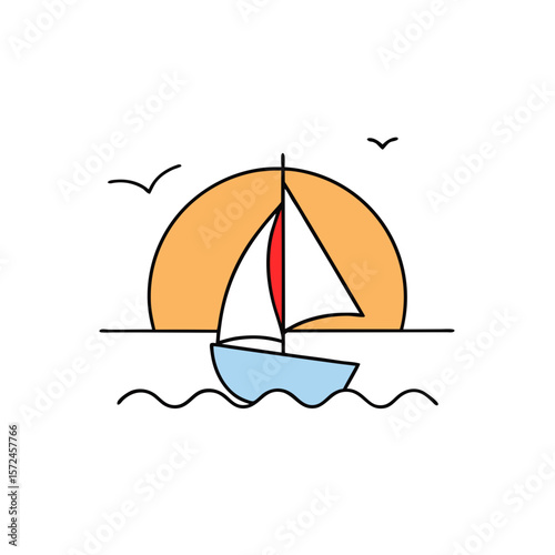 sailboat on the sea