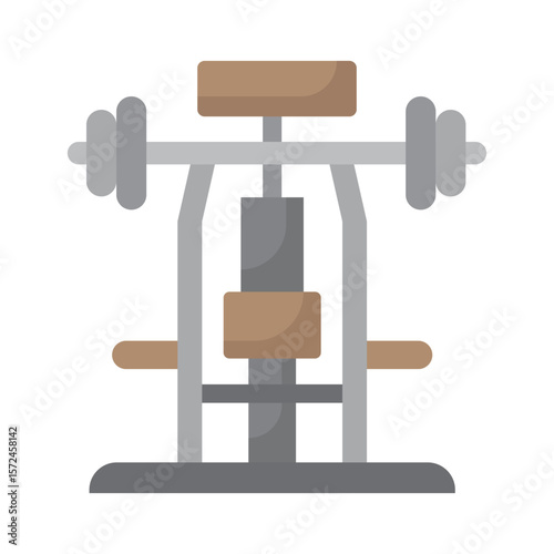 Shoulder press, Vector Icon which can easily modify or edit