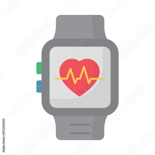 Fitness tracker Vector Icon which can easily modify or edit