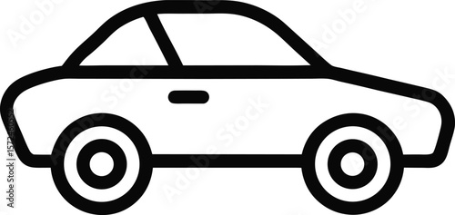 Car Outline: Transport Icon


