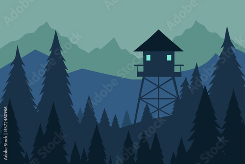 house in the mountains
