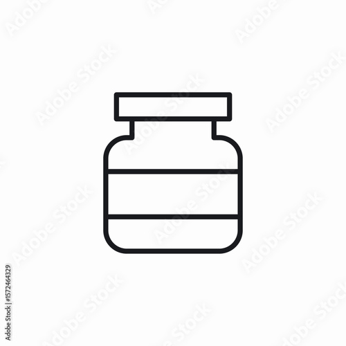 bottle container icon sign vector