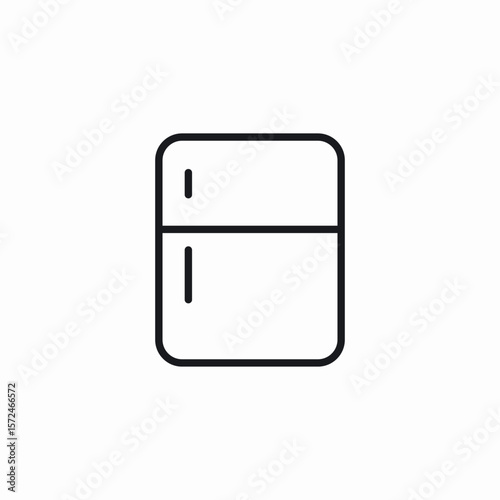 fridge appliance icon sign vector