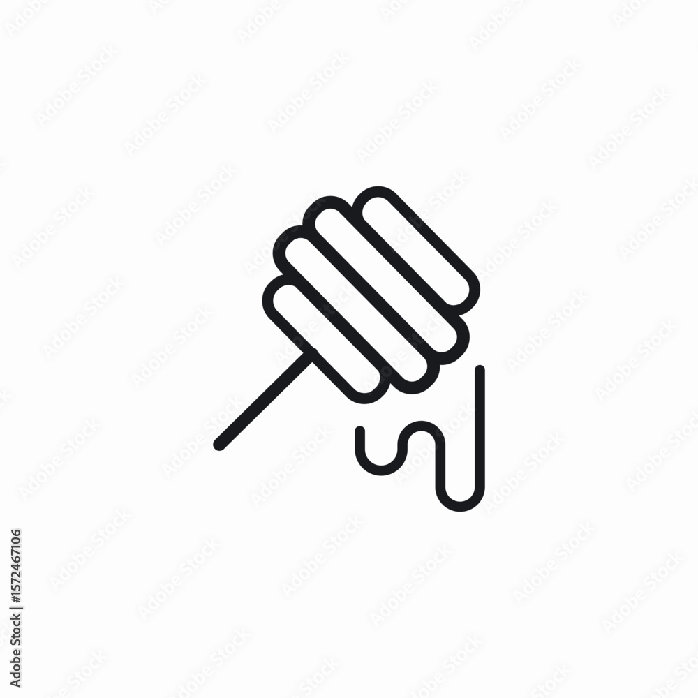 honey dipper icon sign vector honey dipper icon sign vector