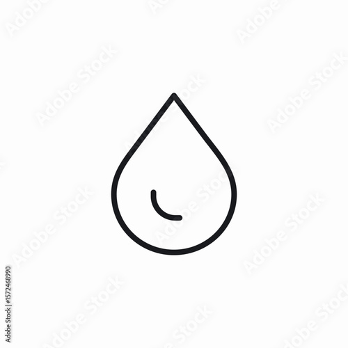 water drop icon sign vector