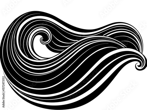  Abstract waves in soft colors with a flowing