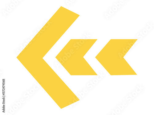 yellow arrow on black