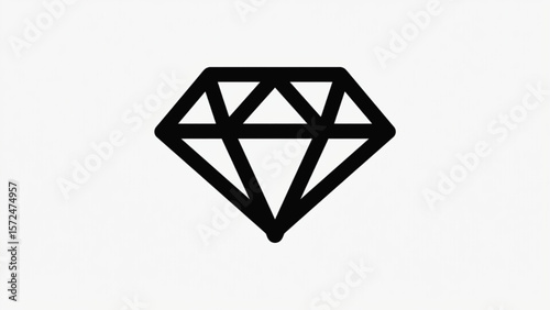 diamond on white background