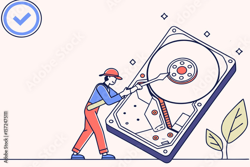Recover lost data.Internal hard drive for storing information