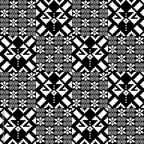 Geometric Ethnic Pattern Design Background or Wallpaper.