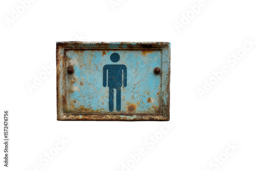 Rusty Men's Restroom Sign