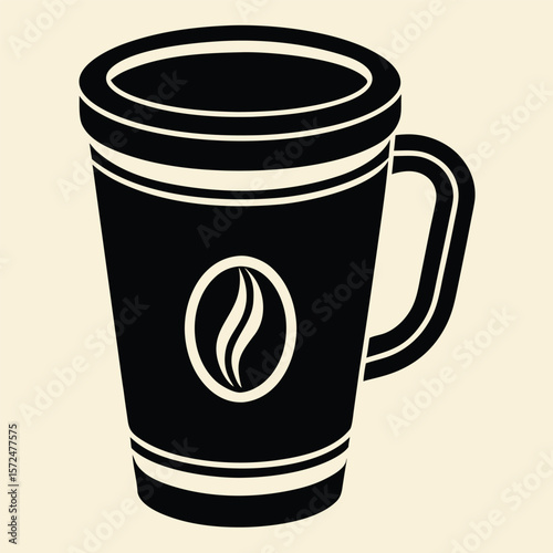 Simple Coffee Cup Illustration A Clean, Minimalist Design