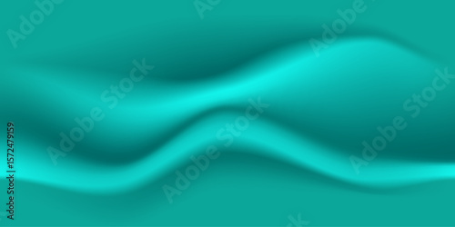 Turquoise draped textile background