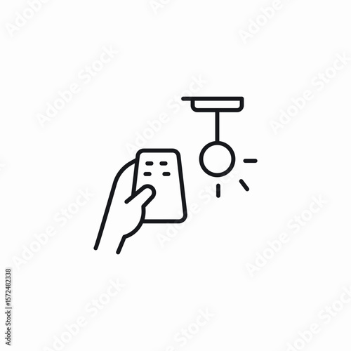 light remote control icon sign vector