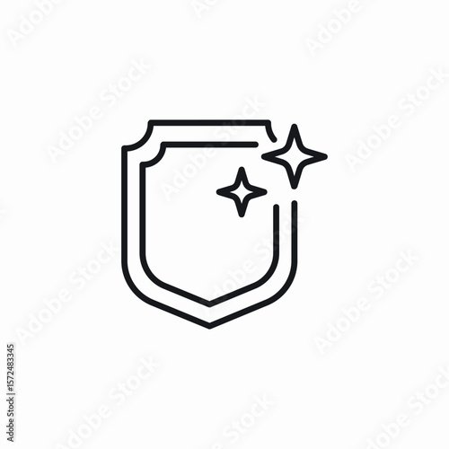 protection shield icon sign vector