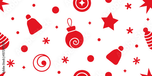 Seamless vector pattern of isolated red blood cells and heart shapes for a romantic holiday design