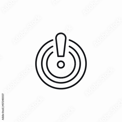 section warning icon sign vector