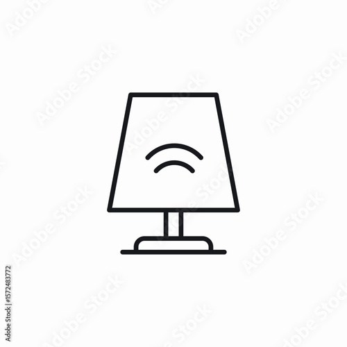 signal lamp icon sign vector