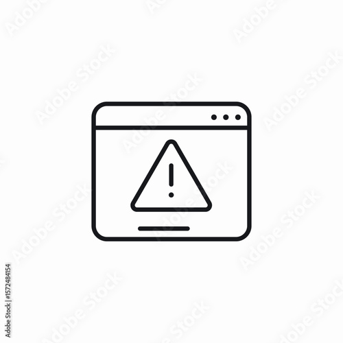 tab warning icon sign vector