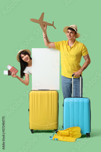 Couple of tourists with bla...