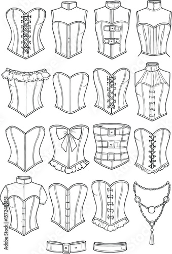 Adobe Illustrator Artwork & Women's Undergarment Line Art