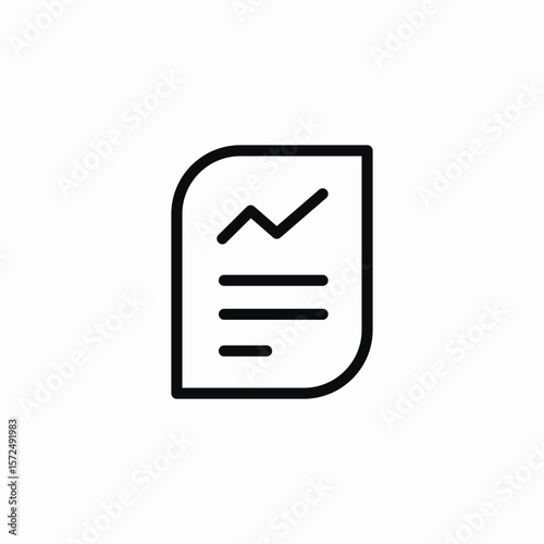 statistics file icon sign vector
